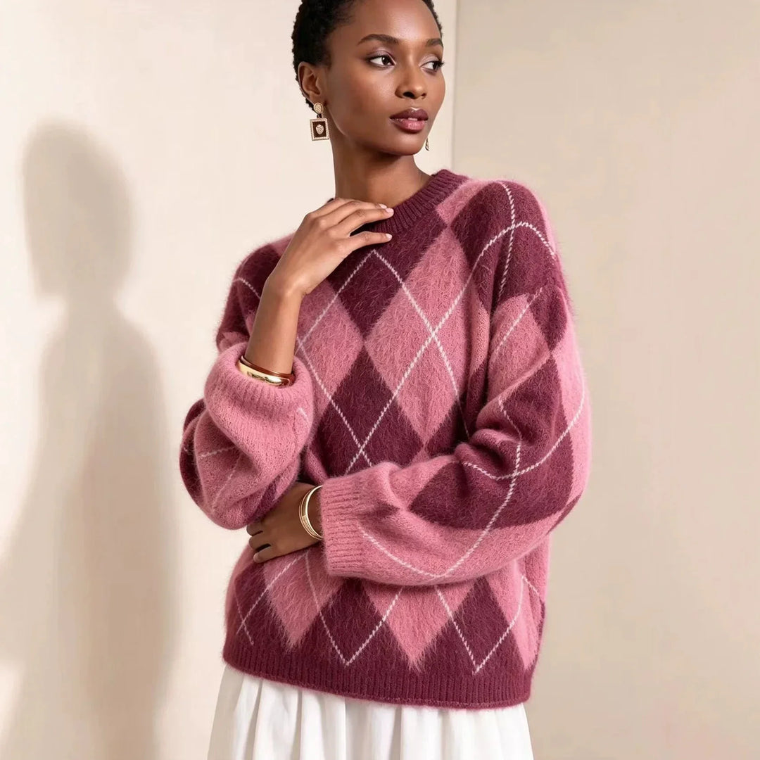 Linden Argyle Crew Sweater