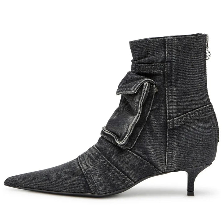 Sharon Denim Pocket Boots