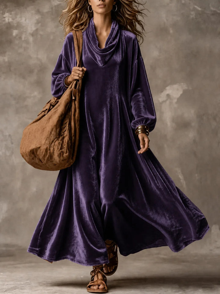 Clementine Cowl Neck Maxi Dress