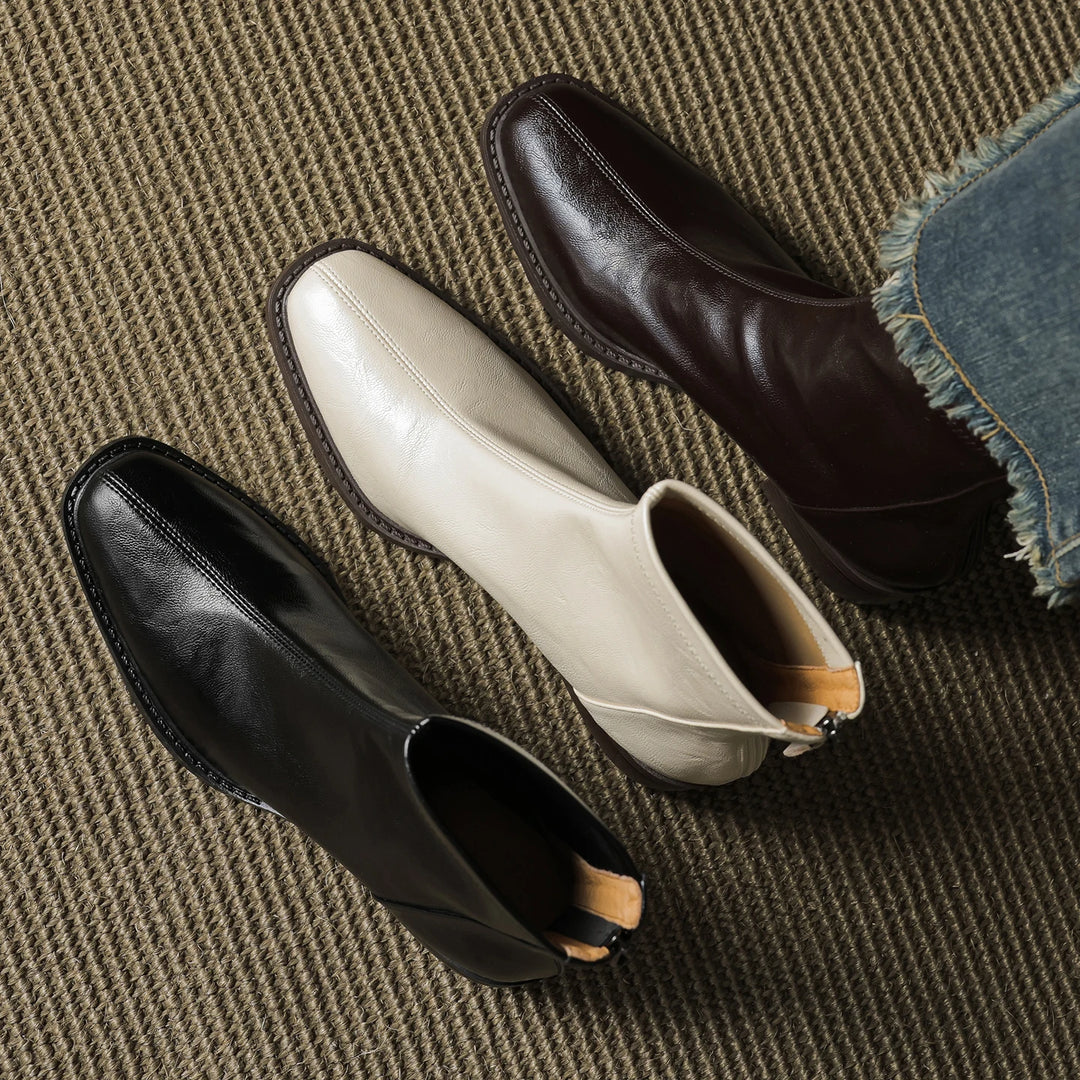 Marget Leather Ankle Boots