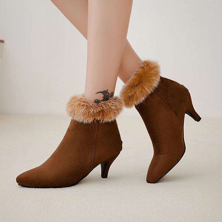 Selene Fur Ankle Boots