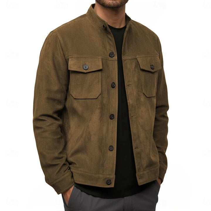 Gareth Stand Collar Shirt Jacket
