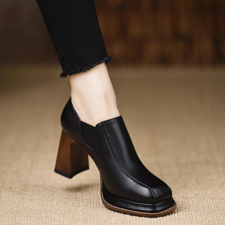 Zora Block Heel Pumps