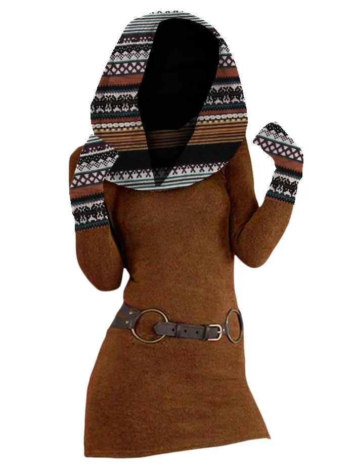 Isolde Cowl Neck Sweater Dress