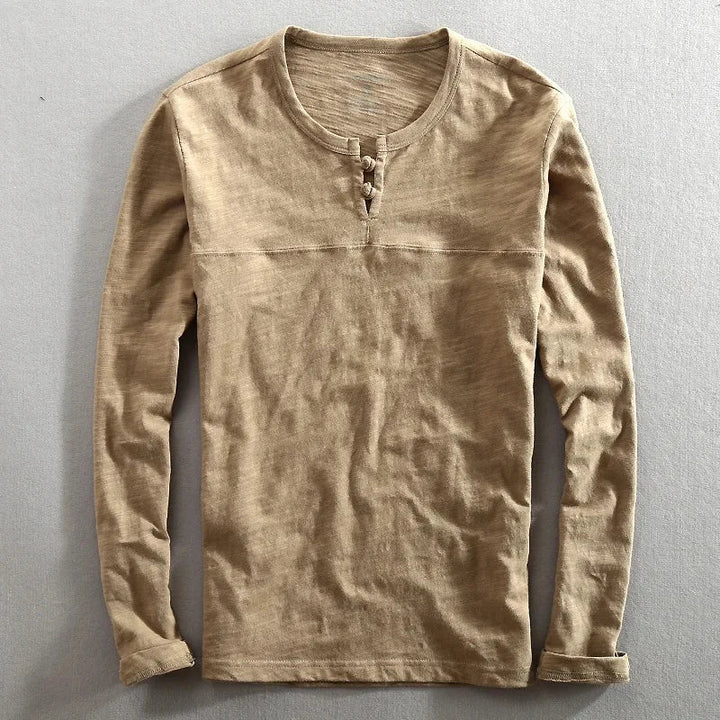 Roberto Long Sleeve Henley Shirt