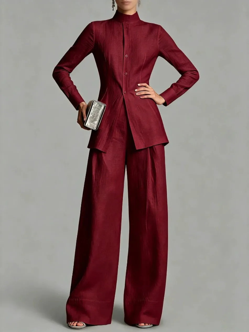 Lindsey Peplum Two-Piece Set