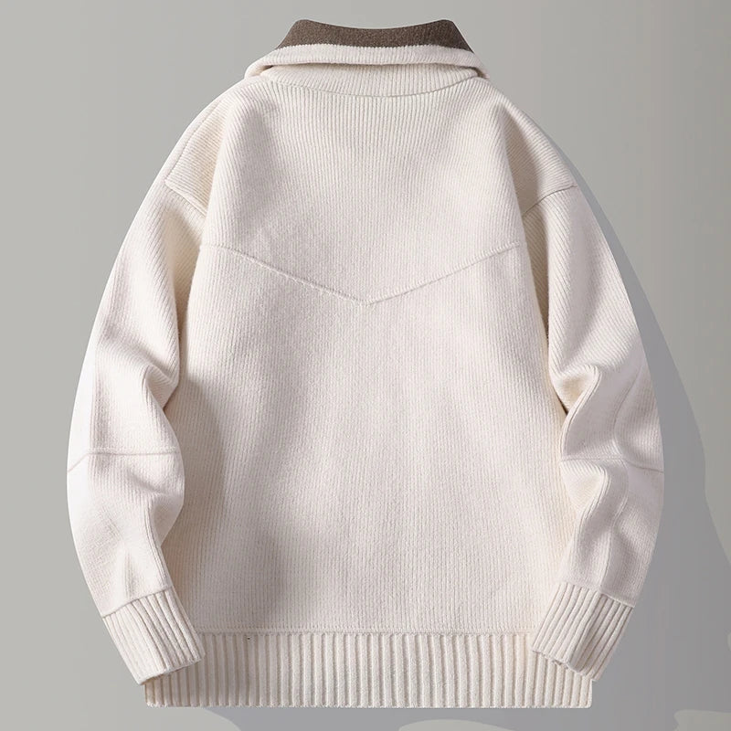 Lucan Contrast Collar Cardigan
