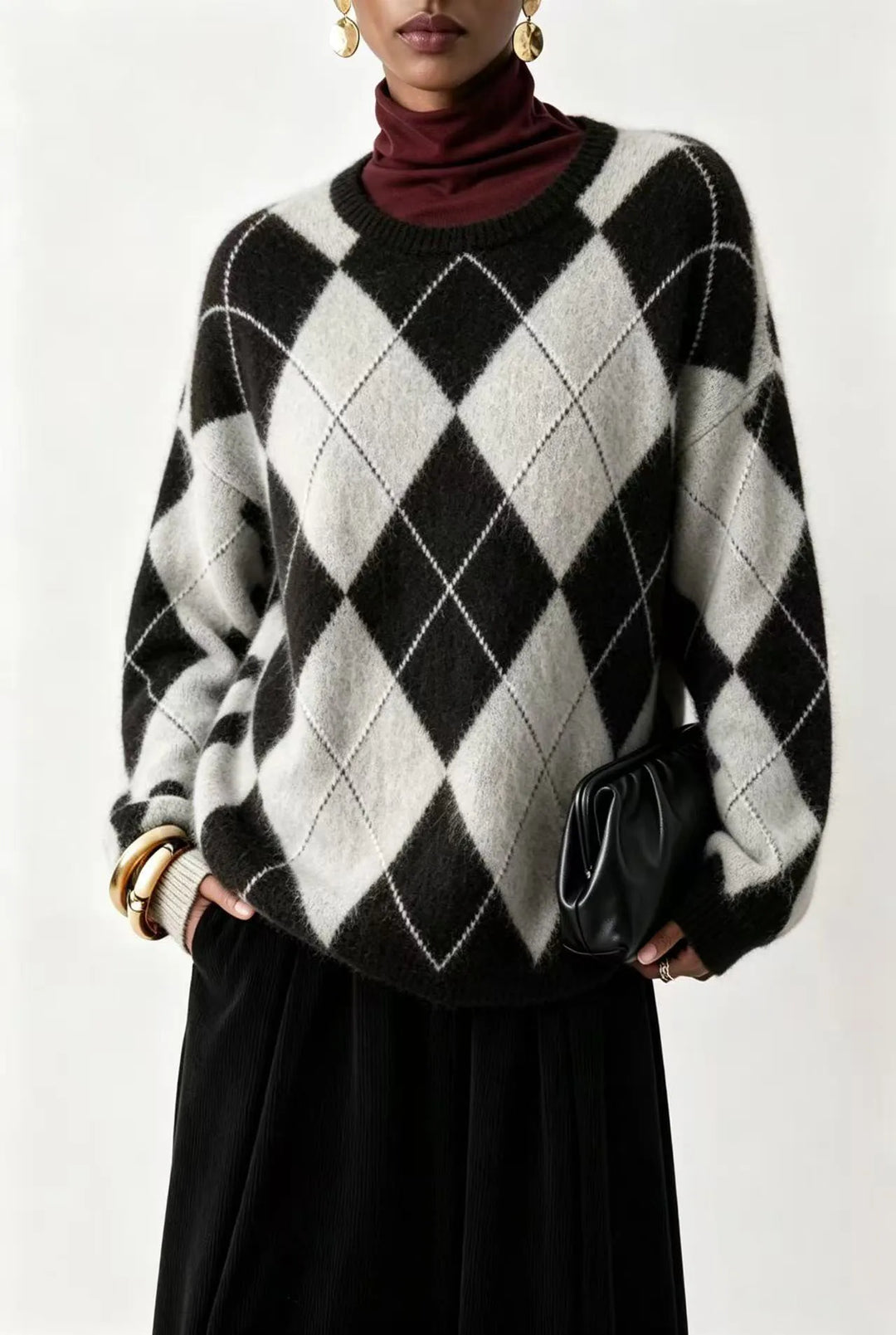 Linden Argyle Crew Sweater