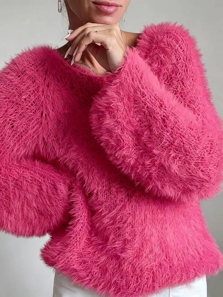 Marlowe Fuzzy Knit Sweater