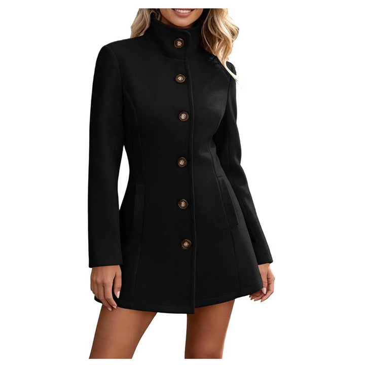 Vesper Stand Collar Peacoat
