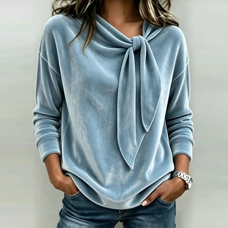 Lucia Bow Neck Pullover