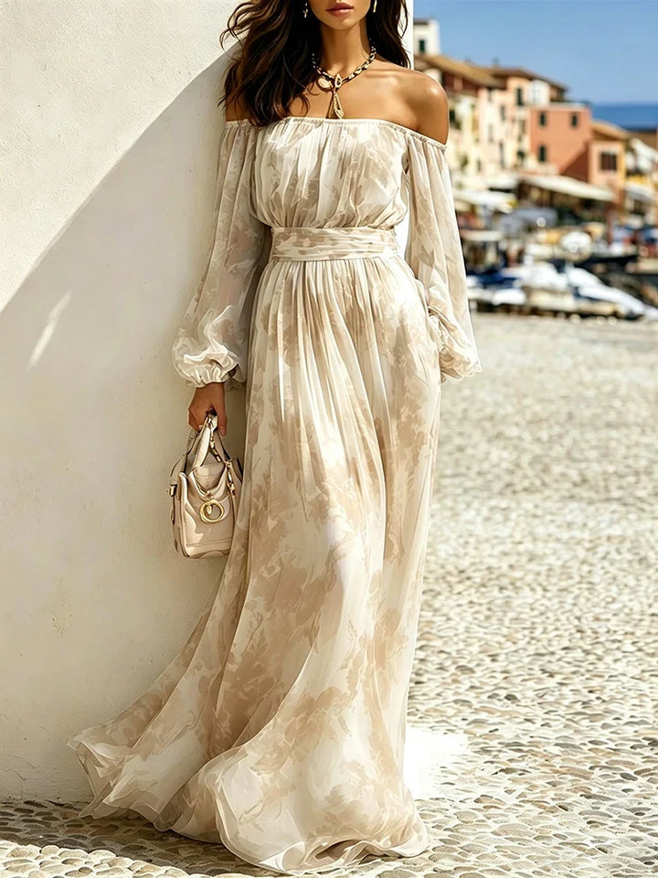 Priscilla Off Shoulder Maxi Dress