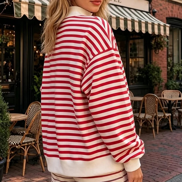 Marlena Striped Pullover Set