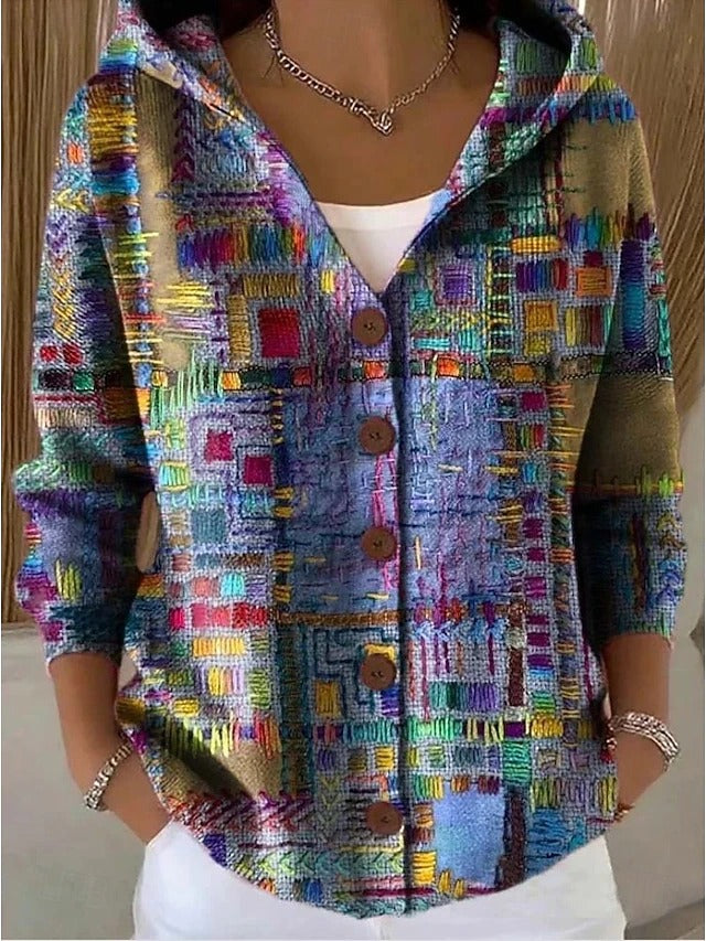 Adele Warm Long Hooded Cardigan