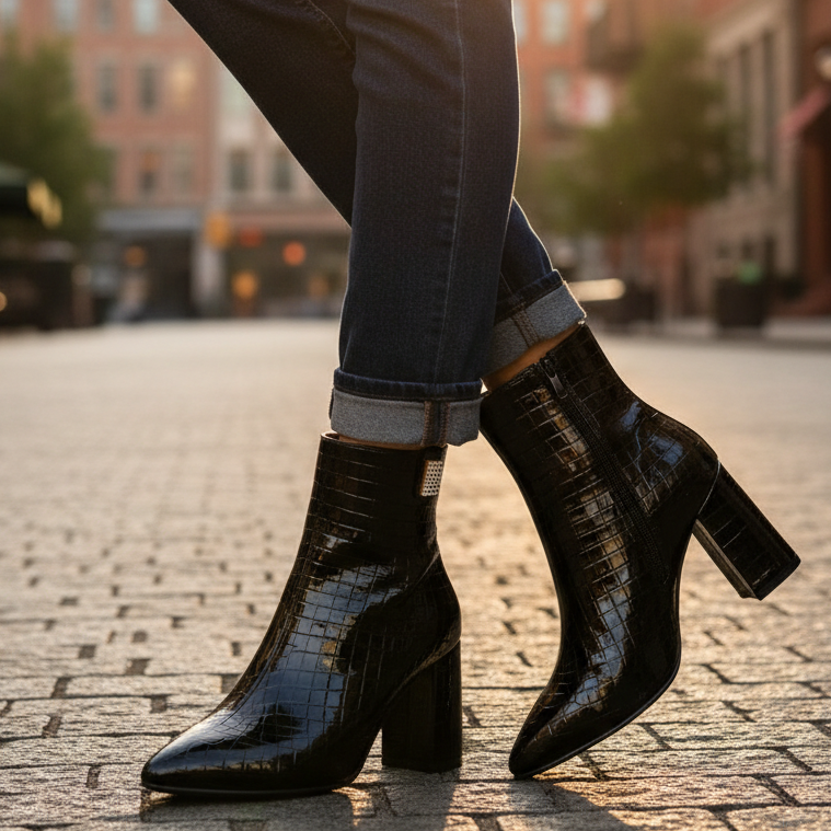 Aurelia Leather Ankle Boots