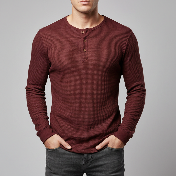 Lusso Henley Long Sleeve Shirt