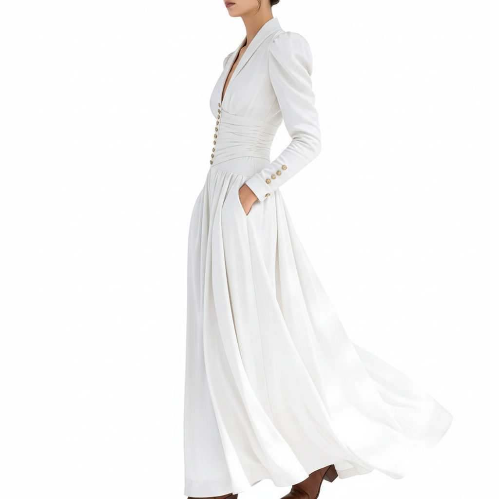 Melissa Ruched Maxi Dress