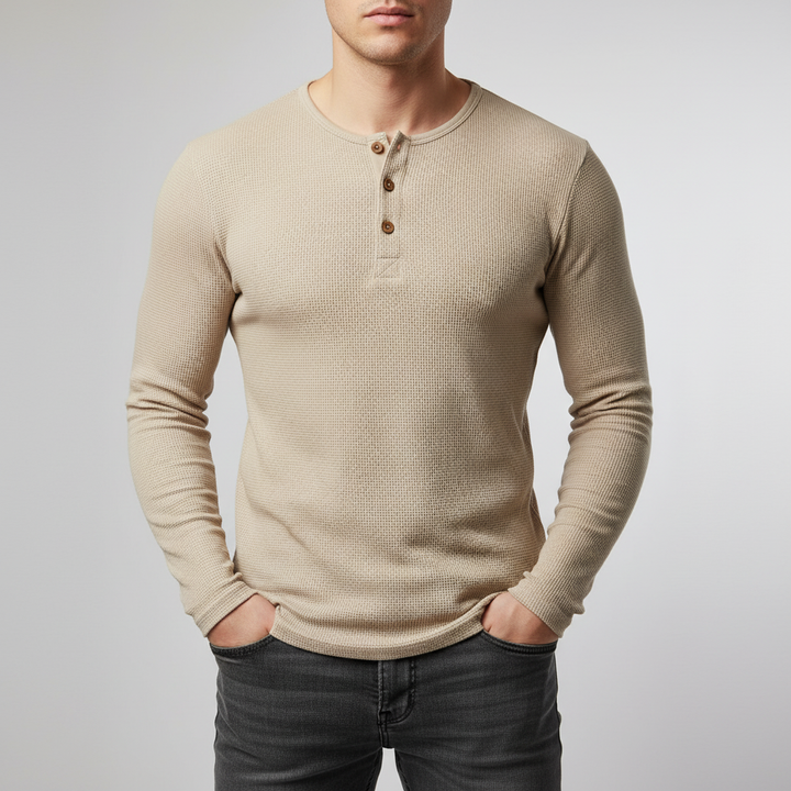 Lusso Henley Long Sleeve Shirt