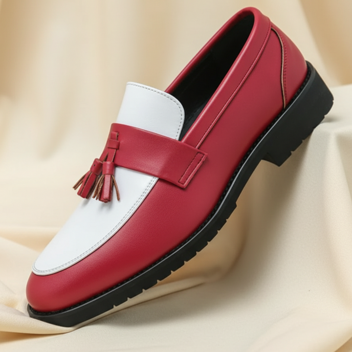 Maison Leather Tassel Loafers