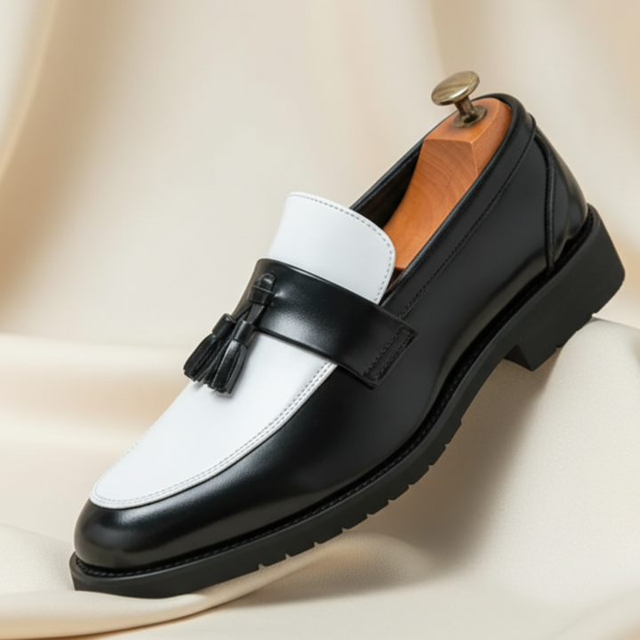 Maison Leather Tassel Loafers