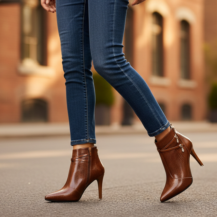 Marcella Leather Ankle Boots