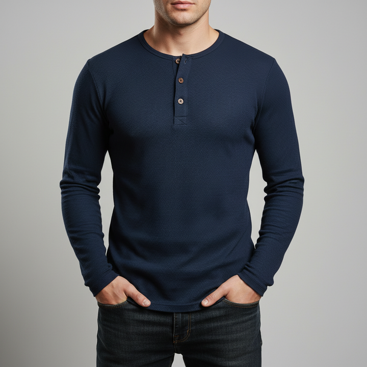 Lusso Henley Long Sleeve Shirt