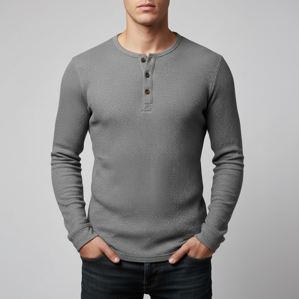 Lusso Henley Long Sleeve Shirt