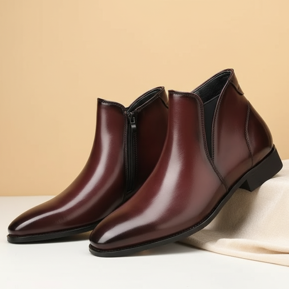 Lusano Leather Chelsea Boots