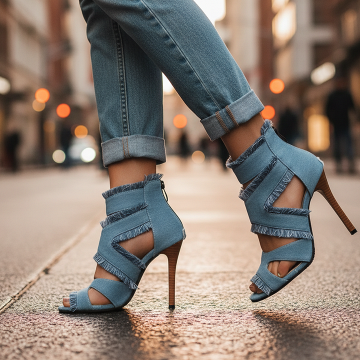 Celine Gladiator Strap Thin Heels