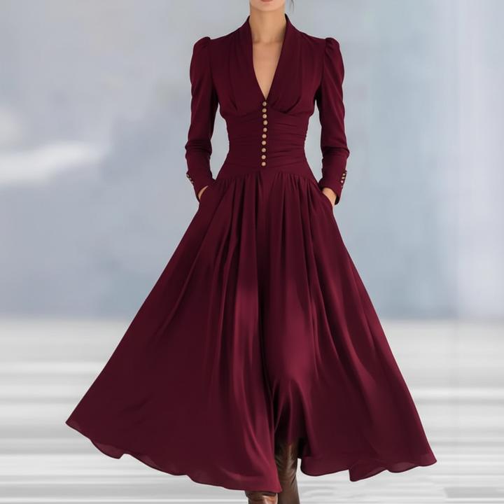 Melissa Ruched Maxi Dress