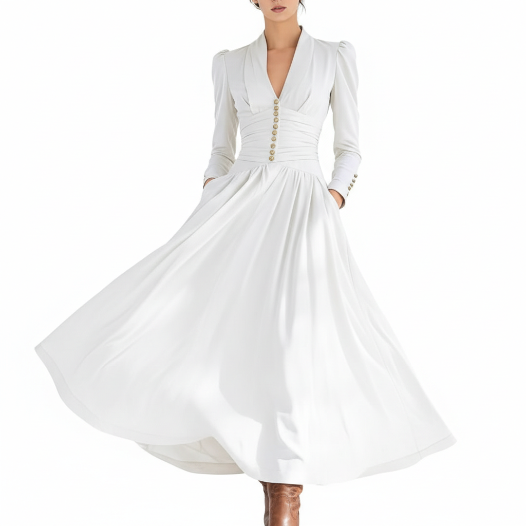 Melissa Ruched Maxi Dress