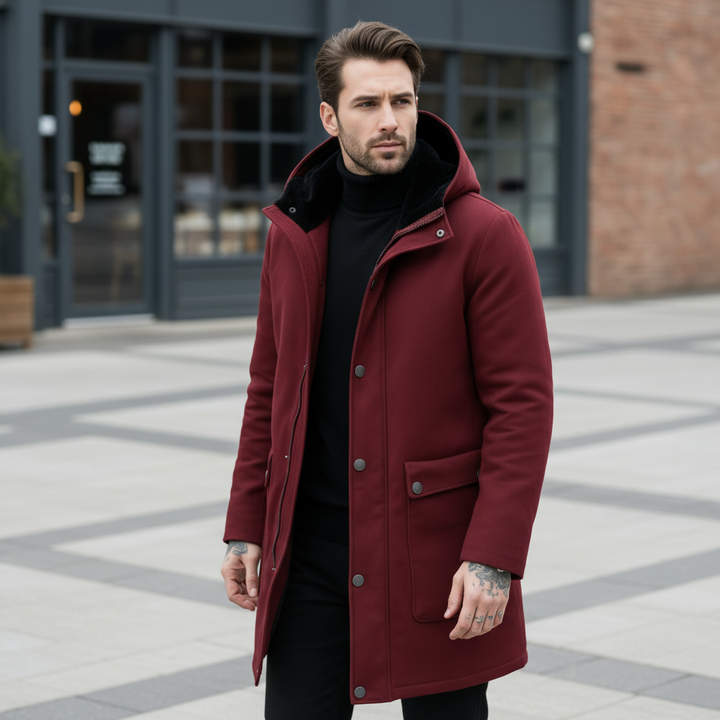 Marcello Fleece Hooded Coat