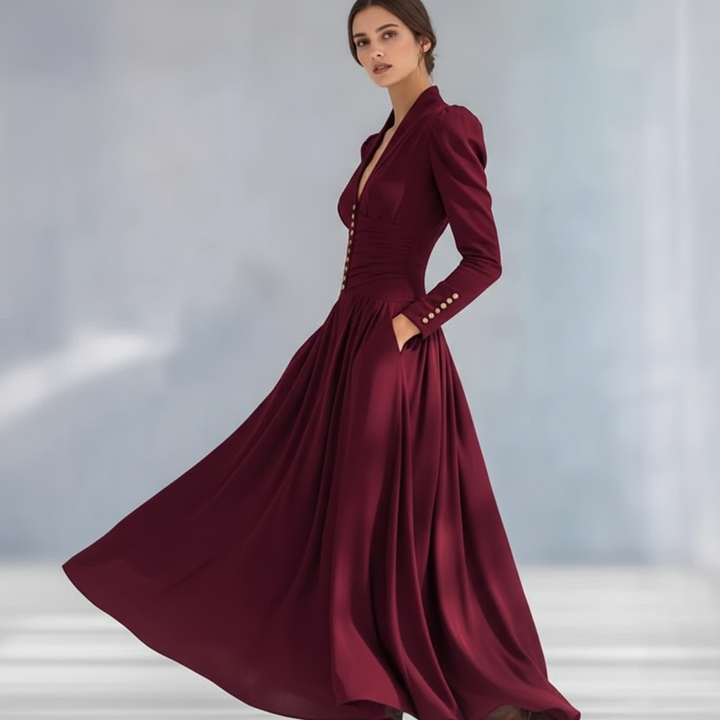 Melissa Ruched Maxi Dress