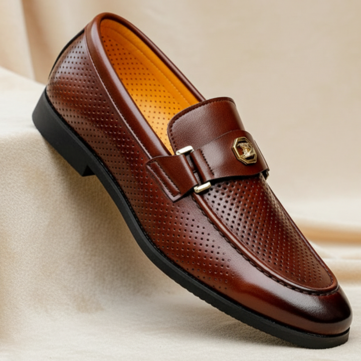 Nirvaro Italian Leather Loafers