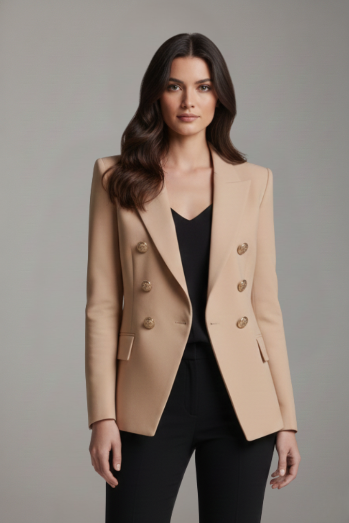 Cordelia Gold Button Blazer