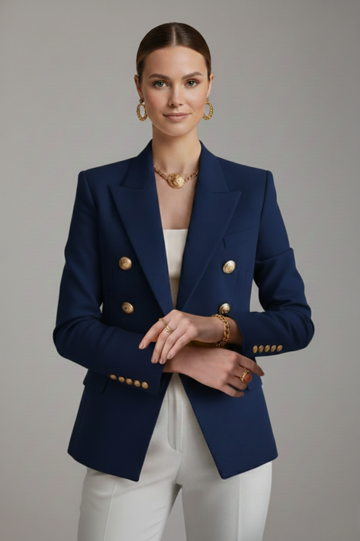 Cordelia Gold Button Blazer