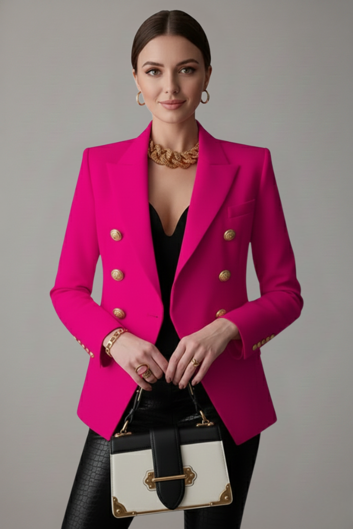 Cordelia Gold Button Blazer