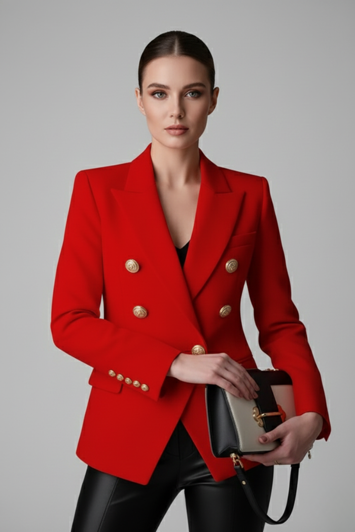 Cordelia Gold Button Blazer
