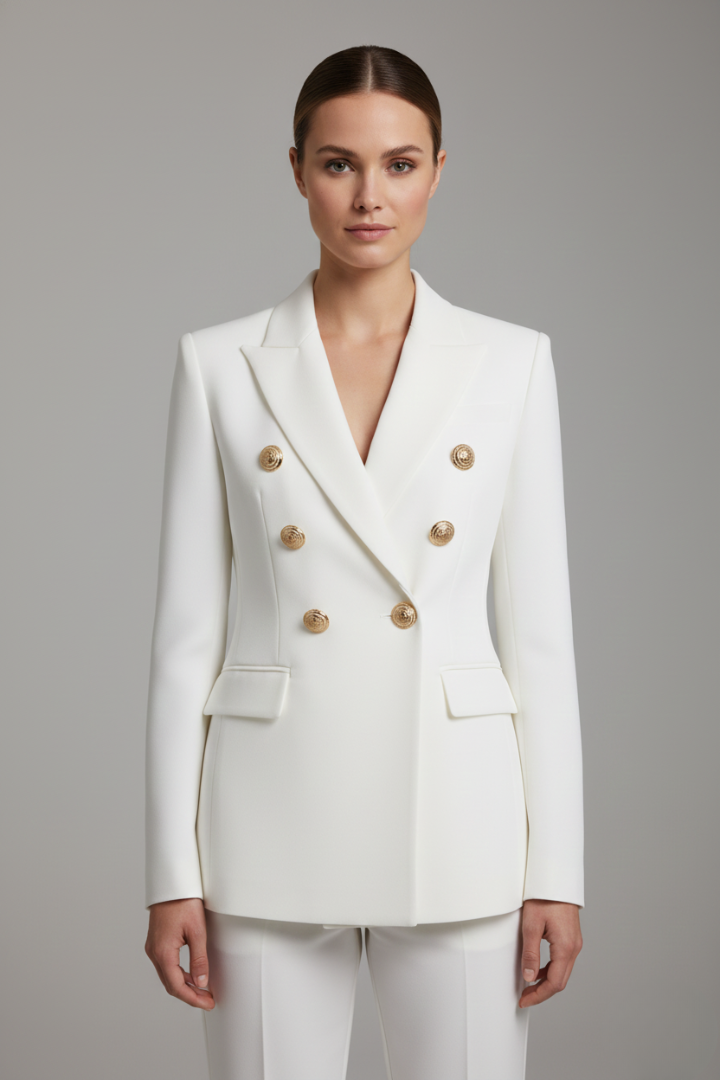Cordelia Gold Button Blazer