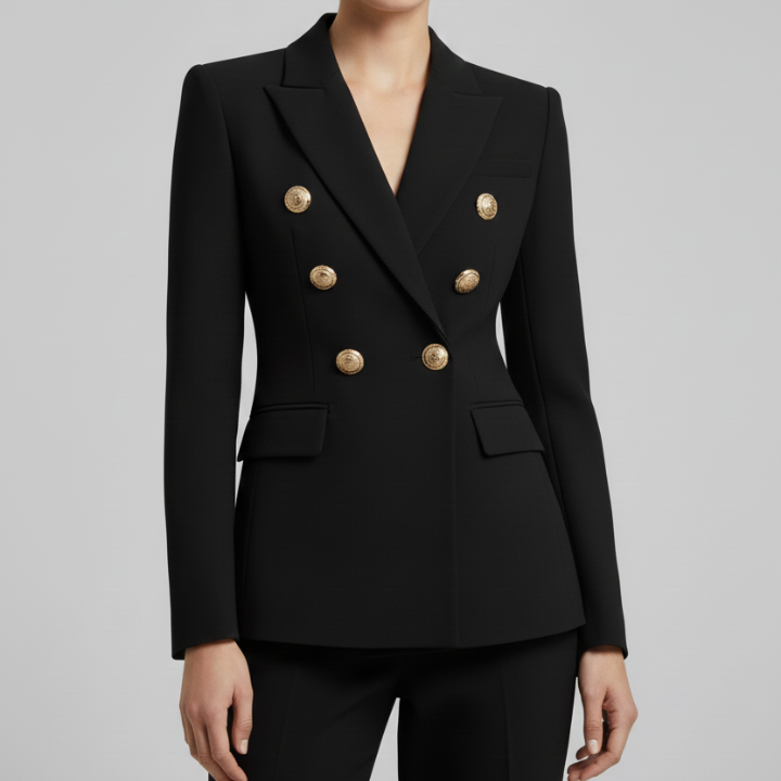 Cordelia Gold Button Blazer
