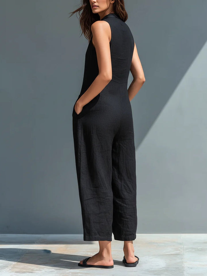 Leah Sleeveless Loose-fitting Jumpsuit