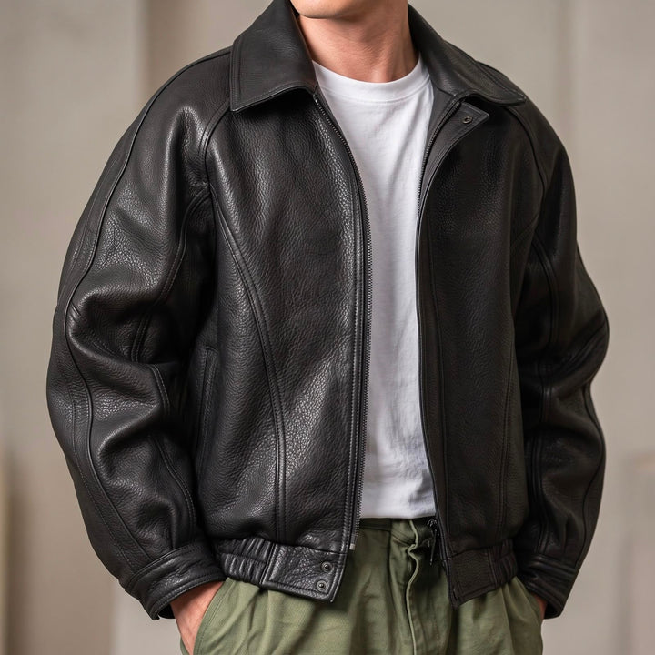 Wilbur Leather Zip Jacket