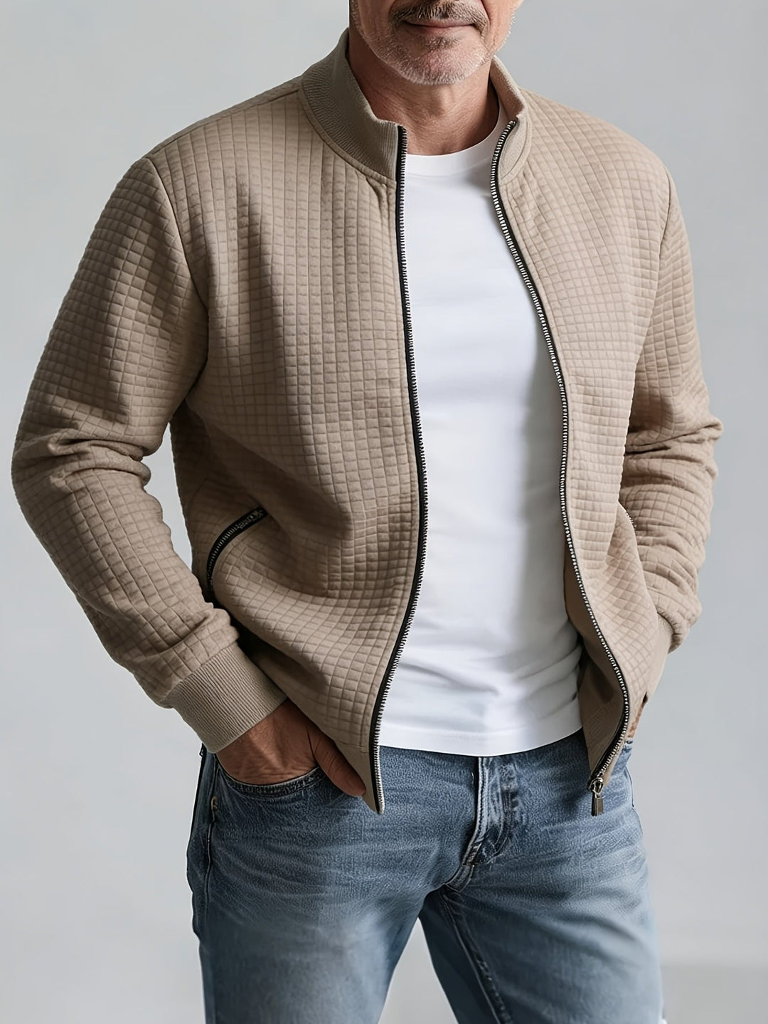Gideon Stand-Collar Zip Jacket