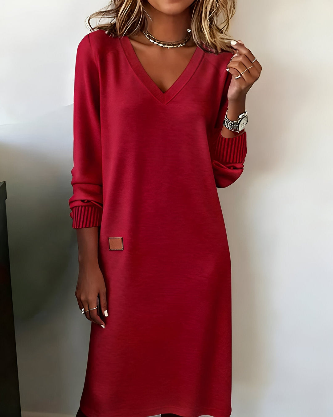 Marlo V Neck Midi Dress