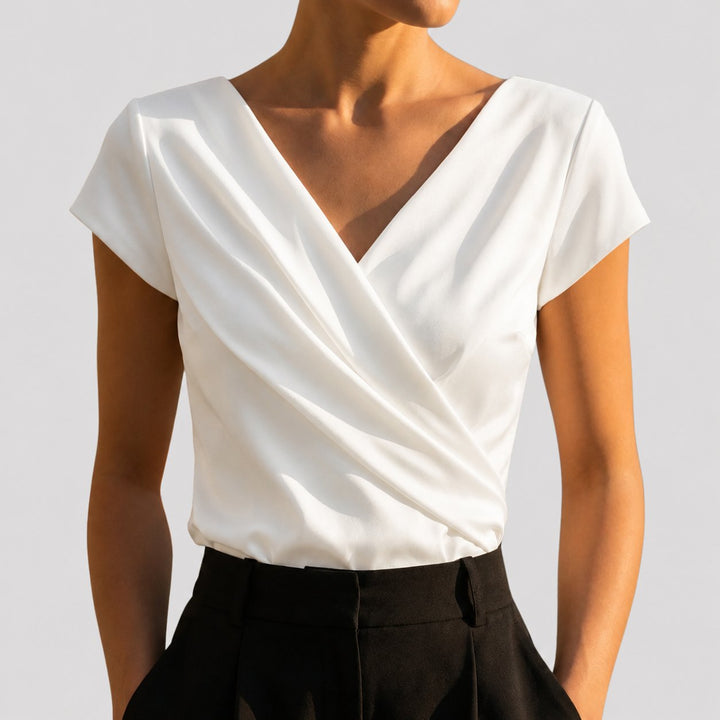 Fleur Wrap Front Blouse