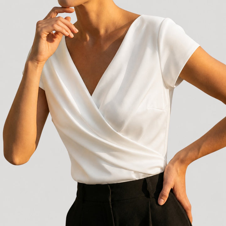Fleur Wrap Front Blouse