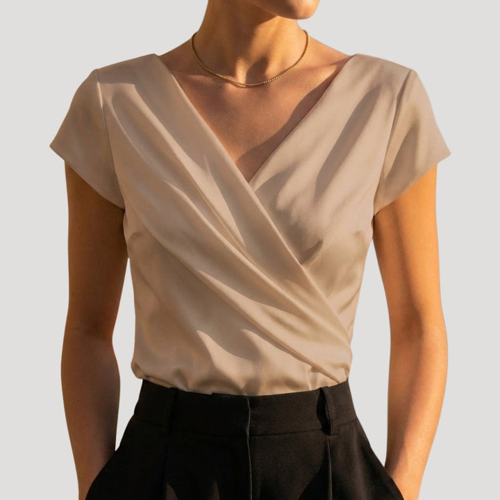 Fleur Wrap Front Blouse