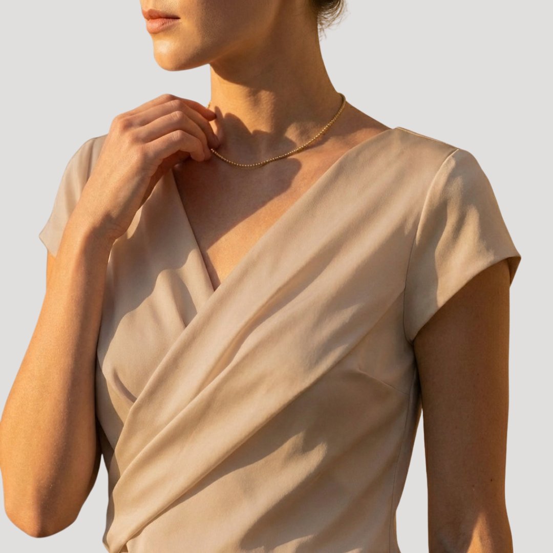 Fleur Wrap Front Blouse
