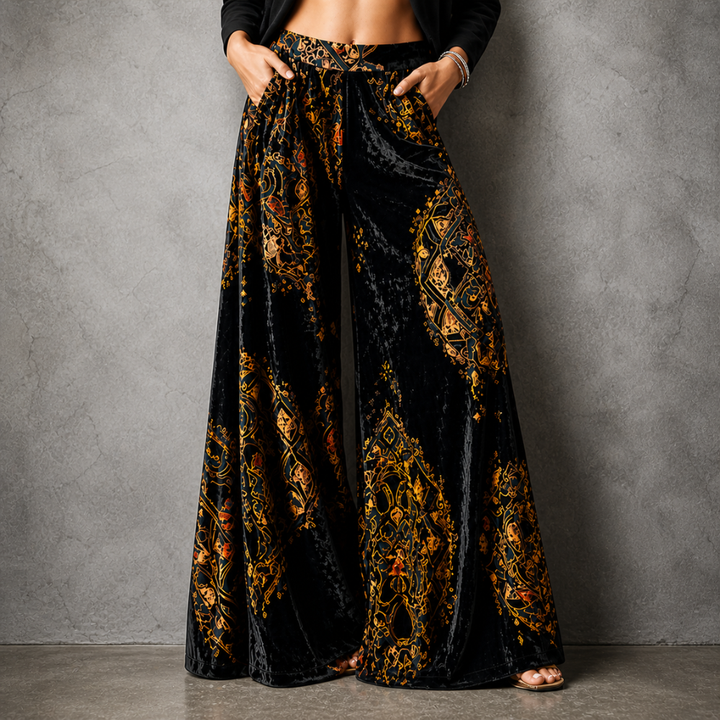 Cornelia Boho Wide-Leg Pants
