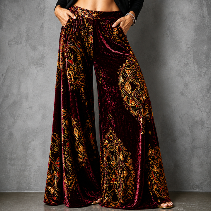 Cornelia Boho Wide-Leg Pants